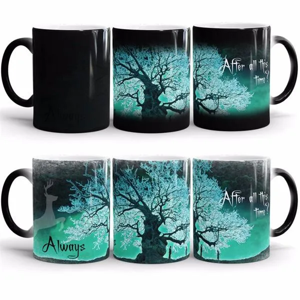 

New Magics lily and snape after all this time Mugs Color Changing cup Sensitive Ceramic coffee Tea Mugs Cup best gift