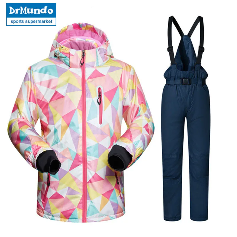 

Kids Ski Suit Children Brands Windproof Waterproof Warm Girls And Boy Snow Set Pants Winter Skiing And Snowboarding Jacket Child