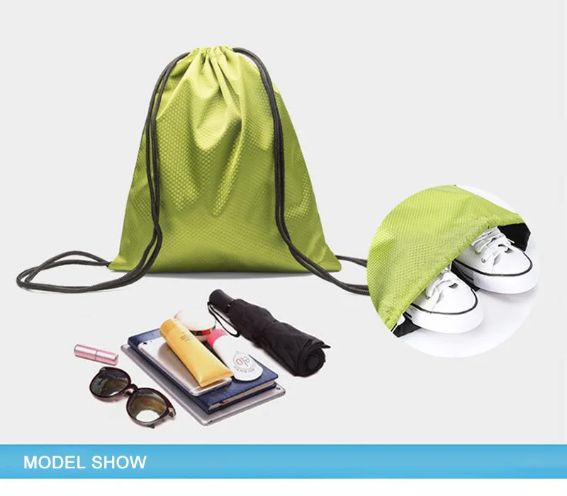 Сумка на шнурке, водонепроницаемый рюкзак с принтом логотипа, нейлоновый маленький спортивный рюкзак с принтом на заказ, рекламная Детская сумка для мальчиков