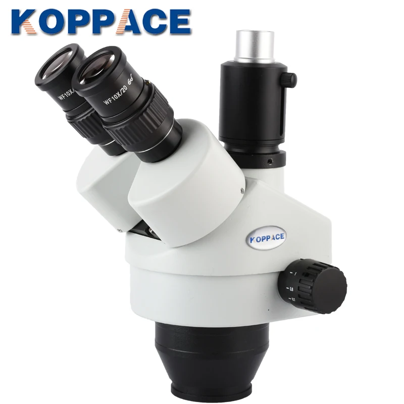  KOPPACE 3.5X-45X Trinocular Stereo Microscope lens Electronic eyepiece Trinocular Stereo Zoom Micro