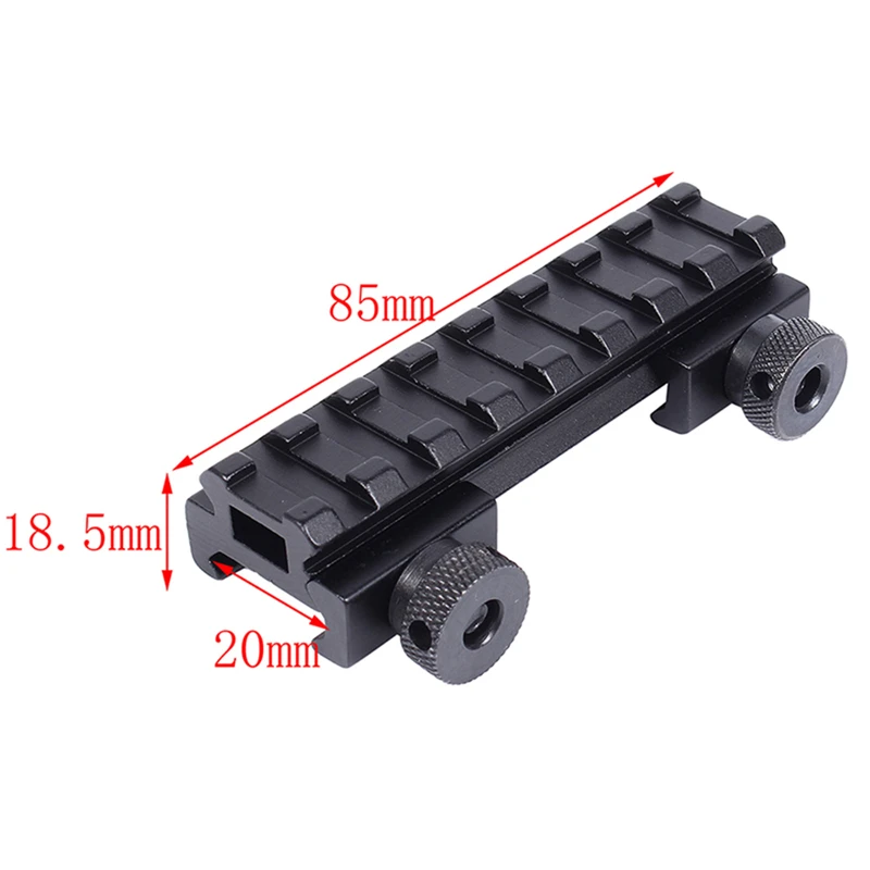 Плоский 8 слотов стояк Базовый адаптер 20 мм Вивер Пикатинни/напрвляющая для прицела винтовка страйкбол Airgun охотничий пистолет аксессуары адаптер
