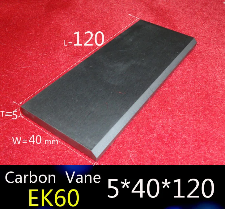 

120x40x5mm Carbon graphite vane for Orion Pump Vanes CBx 40 /Dry running rotating compressors / Mobile compressors