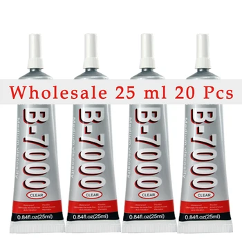 

Glue B7000 20pcs 25 ML B-7000 Multipurpose Adhesive Tools For Cellphone Repairs Touch Screen Glue Epoxy Resin For Jewelry Diy