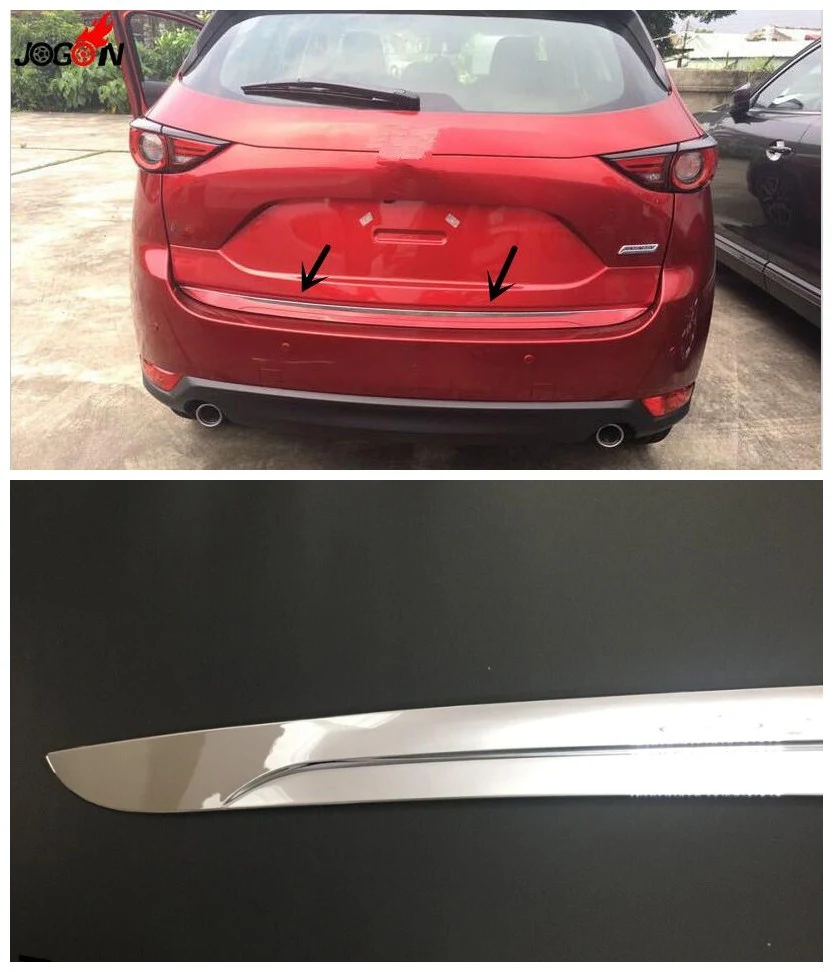 1pcs Rear Trunk Edge Lid ABS Chrome Cover Trim For Mazda CX5 CX-5 2017 2018 Garnish цена 1pcs Rear Trunk Edge Lid ABS Chrome Cover Trim For Mazda CX5 CX-5 2017 2018 Garnish цены онлайн