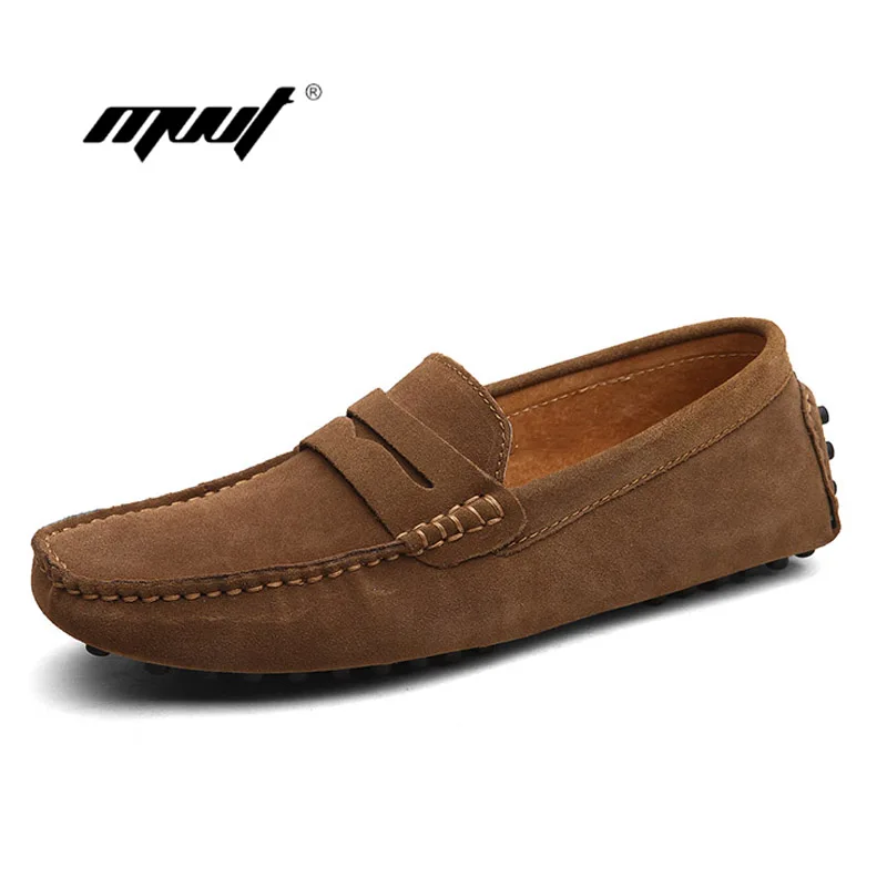 Fashion Summer Style Soft Moccasins Men Loafers High Quality Brand Genuine Leather Shoes Men's Flats Gommino Driving | Обувь