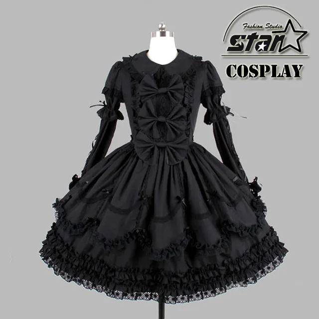 black victorian dress