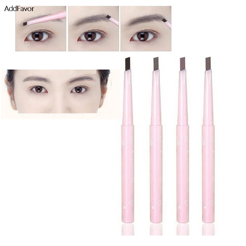 AddFavor Rotation Retractable Eyebrow Pen Refill Eye Brow Enhancer Liner Long Lasting Make Up Tool Pencil | Красота и здоровье
