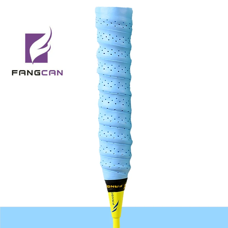 1 шт. FANGCAN Senior Keel Grip липкая пленка для тенниса и бадминтона Ракетки поглощение пота один кусок - Цвет: FCLG01 Light Blue
