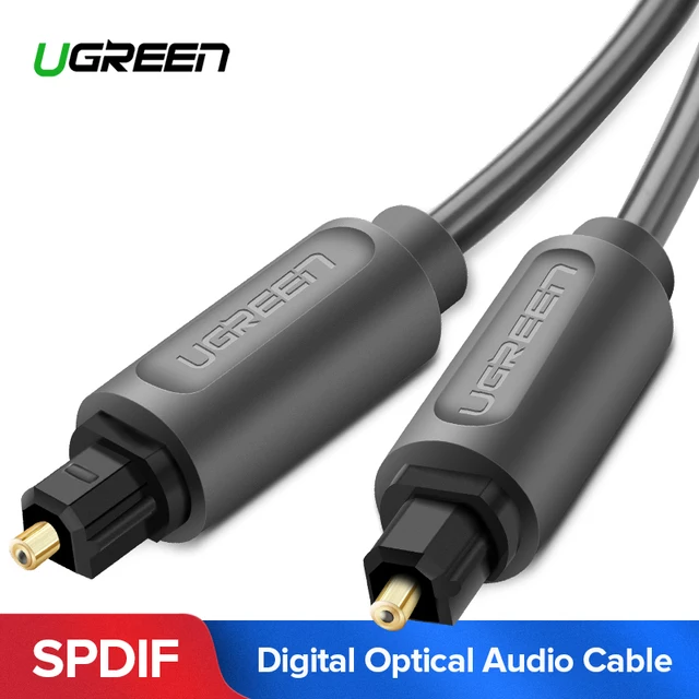 Ugreen цифровой оптический аудио кабель типа toslink позолоченный 1 м 2 м 3 м spdif коаксиальный кабель для blu-ray cd dvd плеер xbox 360 ps3 av tv