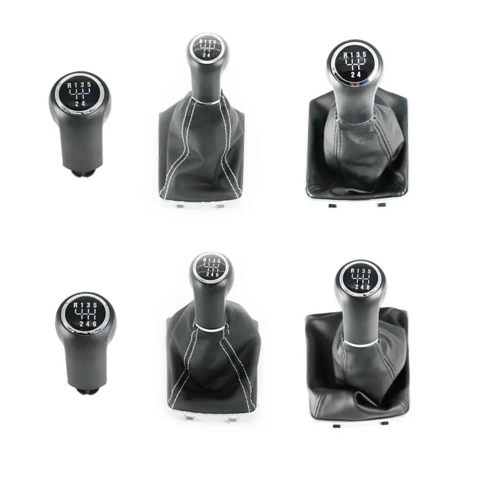 5 / 6 Speed Car Shift Gear Knob With Leather Boot For OPEL VAUXHALL