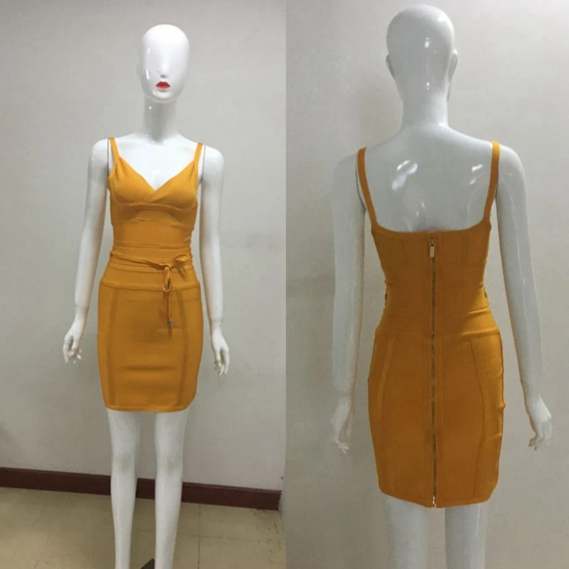 Chic Sexy V шеи белый Orange спинки С НАБОРНЫМИ БРЕТЕЛЬКАМИ элегантные летние платья с открытой спиной краткое знаменитости вечернее платье