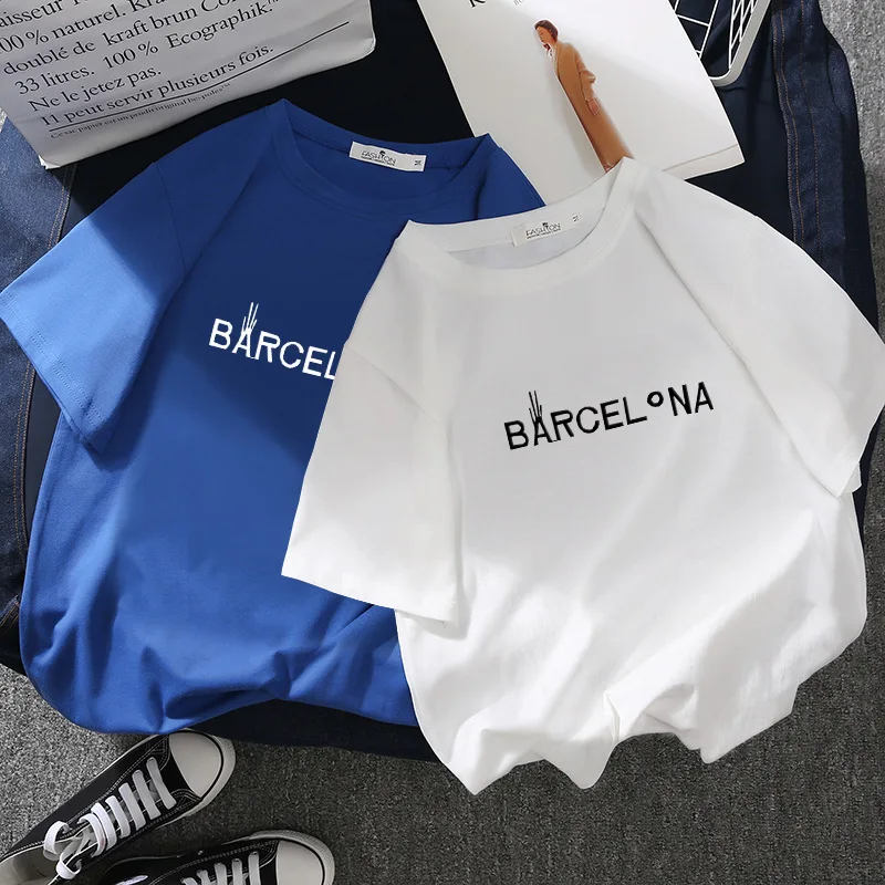 

Letter Print Female T Shirt Harajuku T-Shirts Women 2019 New Summer Short Sleeve Casual Clothing Multicolor Tee Tops
