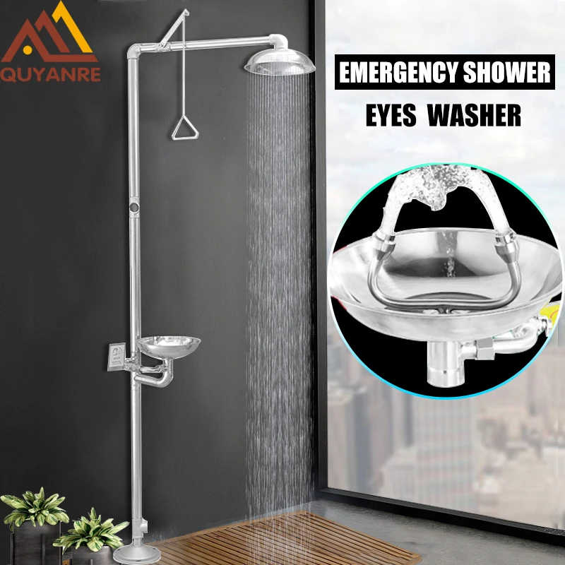 quyanre emergency shower faucet with eye washer cleaner direct factory shipping shower faucet for factory