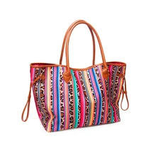 Полосатая леопардовая Сумка-тоут,, Сумка с леопардовым рисунком, дорожная сумка с бесплатной доставкой, DOM1061068