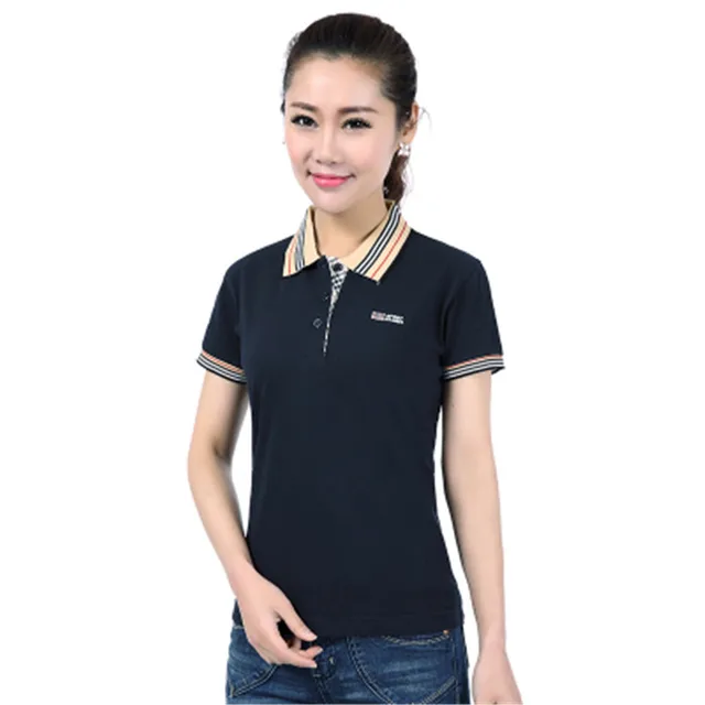 Brand Casual Style Female Short Sleeve Solid Pure Cotton Polo Shirts Spring Summer Women Polo Shirt Woman Plus Size 3XL YY627 1