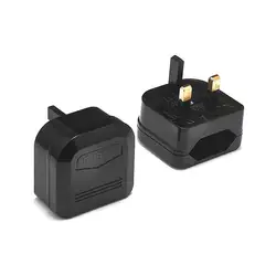 Великобритания Британский Travel Adapter Европейский ЕС к Великобритании Электрический переходника штепсельной вилки с 5A предохранитель AC