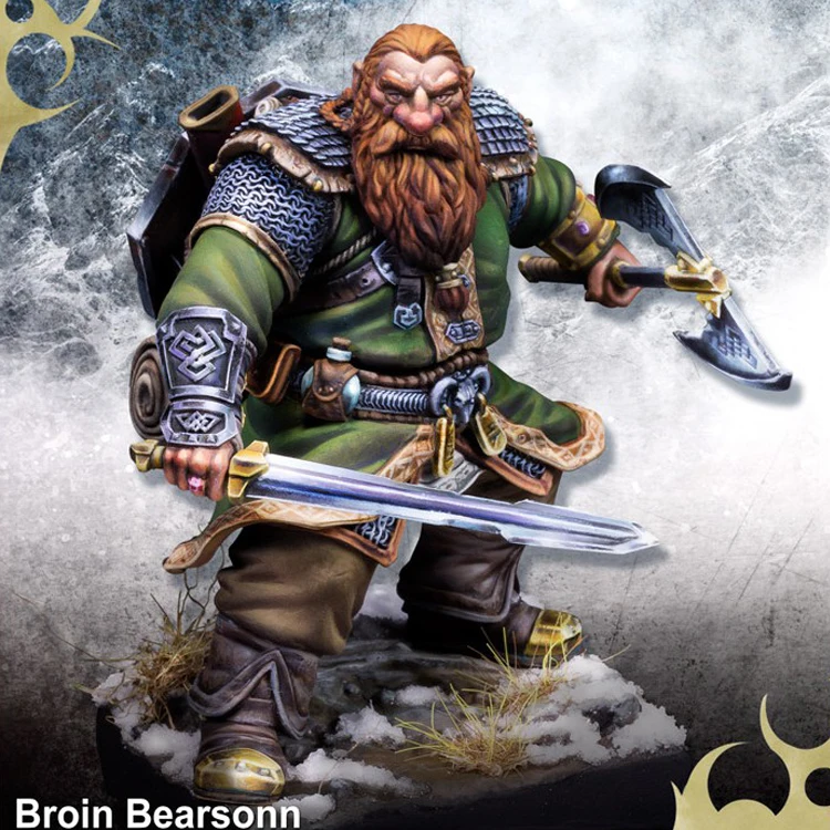 

1/24 BROIN BEARSONN, Resin Model figure GK Science fiction series, Unassembled and unpainted kit