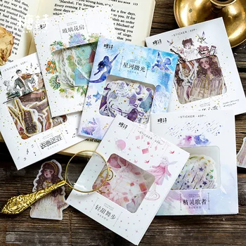 

40 Pcs/pack Sea Animals Whale Decorative Washi Stickers Scrapbooking Stick Label Diary Stationery Album Stickers
