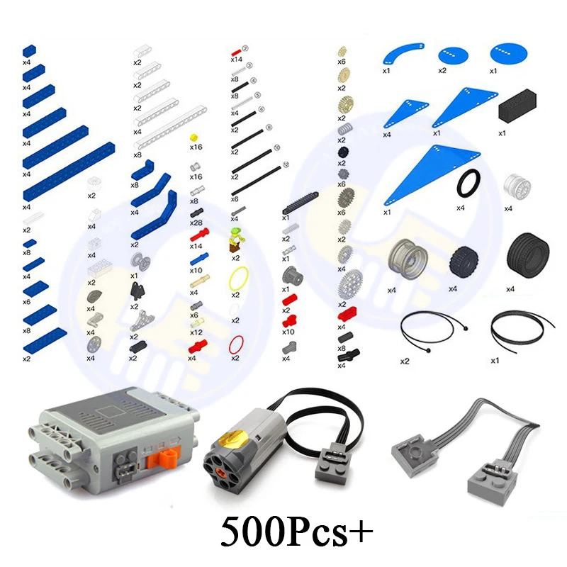

500Pcs+ Technic Compatible Series Parts DIY Power Bulk Building Block kids' intelligence and hands-on ability Toys