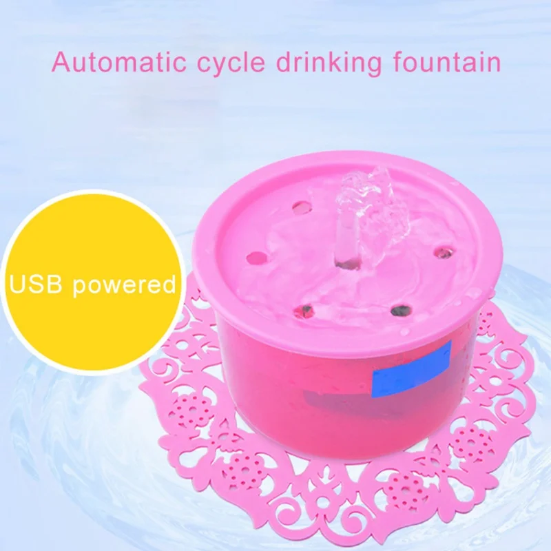 Pet автоматический фонтан воды чаша для домашних животных дозатор питьевой воды автоматический цикл зарядки фонтан с питьевой водой и