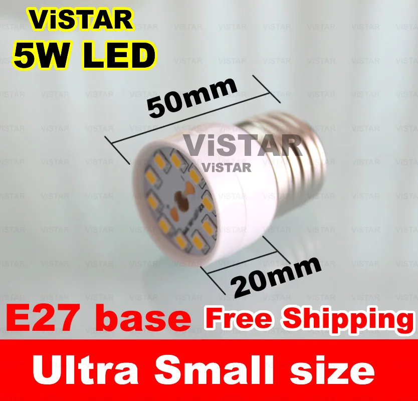 

5W LED Bulbs Mini White Body E27 Base Led Lamp SMD2835 10Pcs AC 110V 220V Warm Cold White Spotlight For LivingRoom
