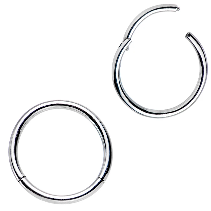 

18G 16G 14G Surgical Steel Nose Septum Clicker Segment Ring Lip Nipple Ear Cartilage Helix Tragus Stud Piercing Body Jewelry