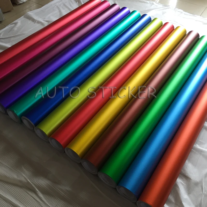 multi colors matte metallic satin car wraps 4