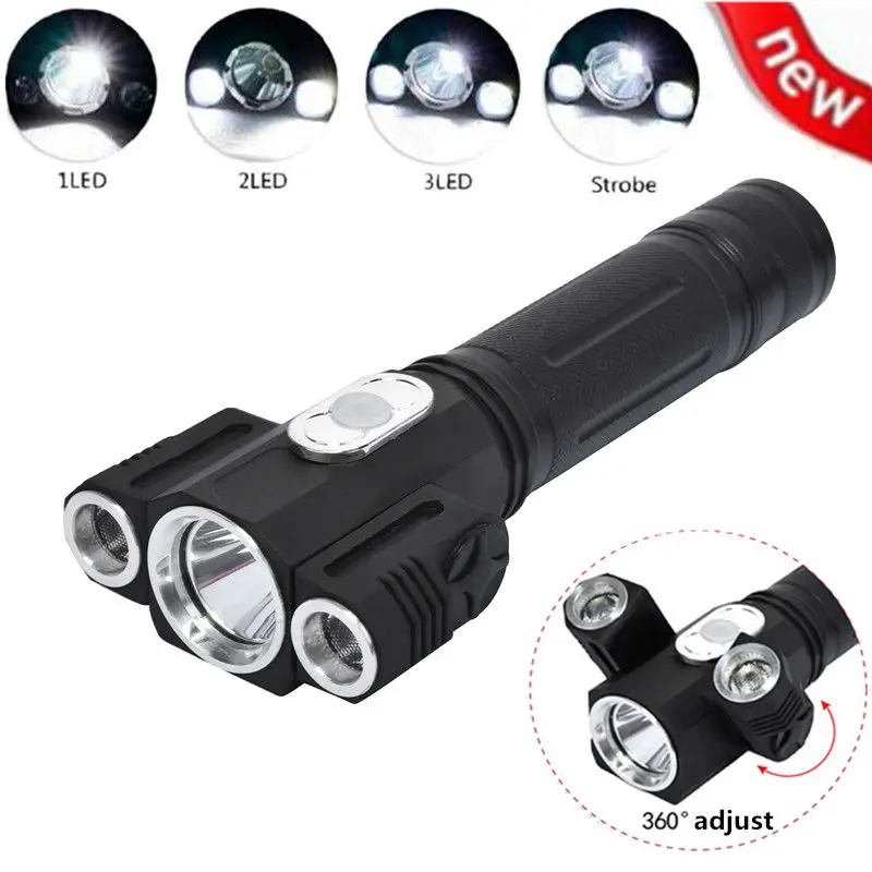 

5000LM CREE XML T6 + 2R5 LED Torch 4 Modes LED Flashlight Torch Magnetic Tactical Flash lamp For 1x18650 Battery