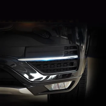 

For Volvo XC90 2015-2018 ABS Chrome Exterior Front Fog Light Frame Decoration Sticker Cover 2* Car styling