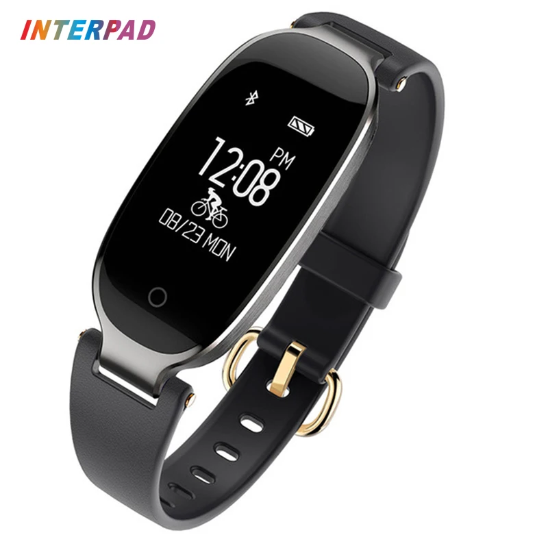 

Interpad Smart Wristband Fitness Tracker Smart Band Sport Smartband Heart Rate Monitor Smart Bracelet For Women Girl Best Gift