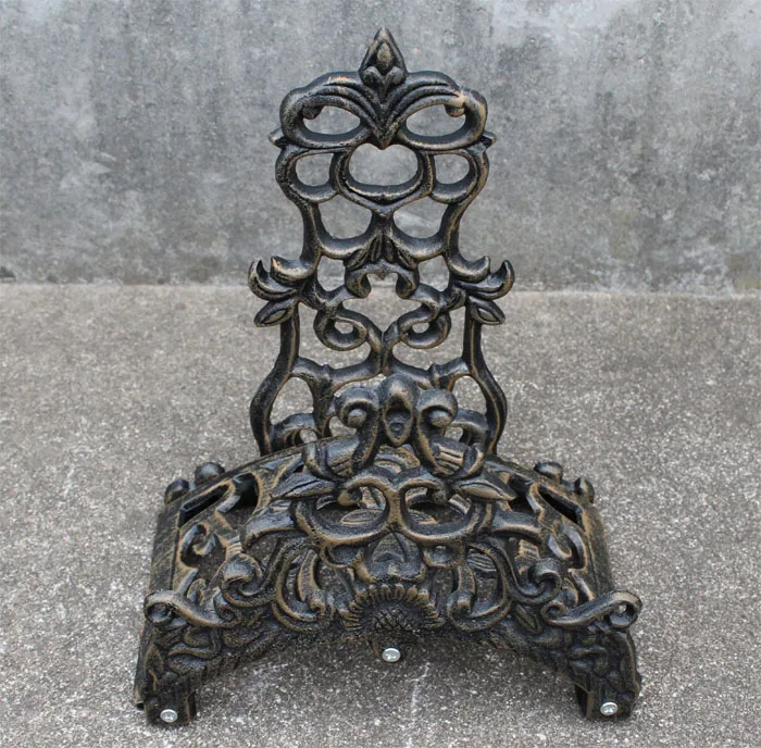 Garden Wall Mounted Hose Holder, Cast Iron Hose Hanger Garden Home Decor Iron Crafts Free Ship