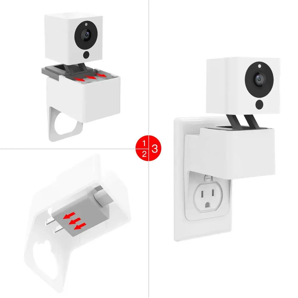 Настенное крепление на розетку Wyze Cam улучшенное переменного тока совместимое с и