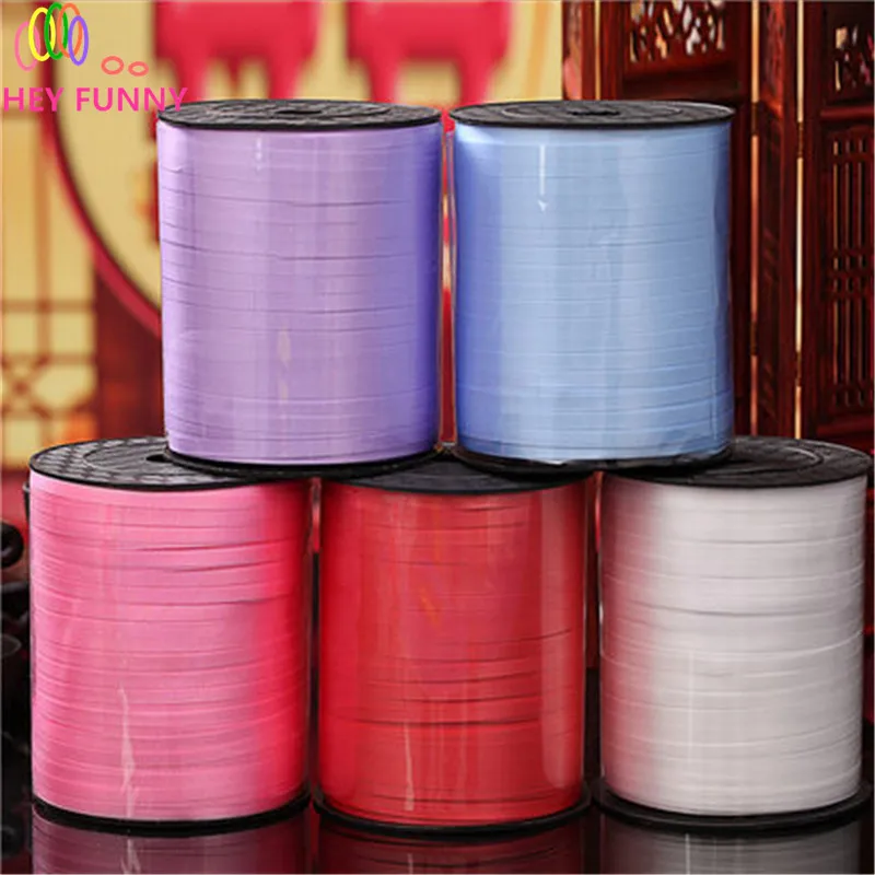 500 yard 5cm*80cm 5 Color Balloon Ribbon For Wedding/ Party/Wedding