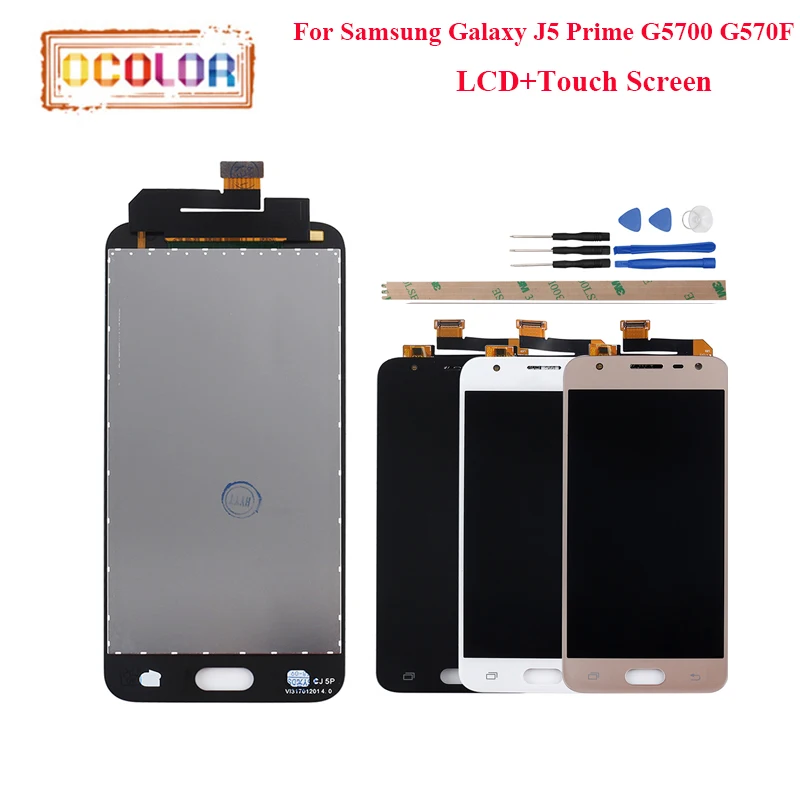 Ocolor для samsung Galaxy J5 премьер G5700 G570F ЖК-дисплей Дисплей и Сенсорный экран отличные