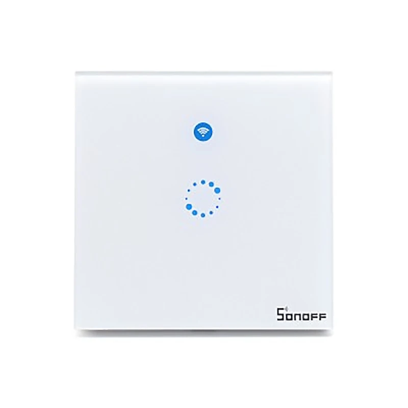 Sonoff T1 EU Smart Wifi настенный сенсорный выключатель света 1 банда 2 банды сенсорный/WiFi/433 RF/APP удаленный контроллер для умного дома работа с Alexa - Комплект: 1 Gang