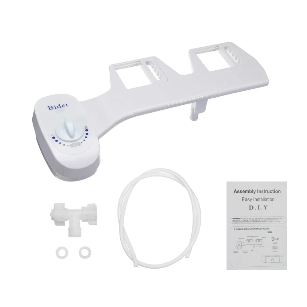 

Bidet Toilet Seat Attachment Non-Electric Mechanical Cold Water Spray Cleaning Shower Bidet Cover