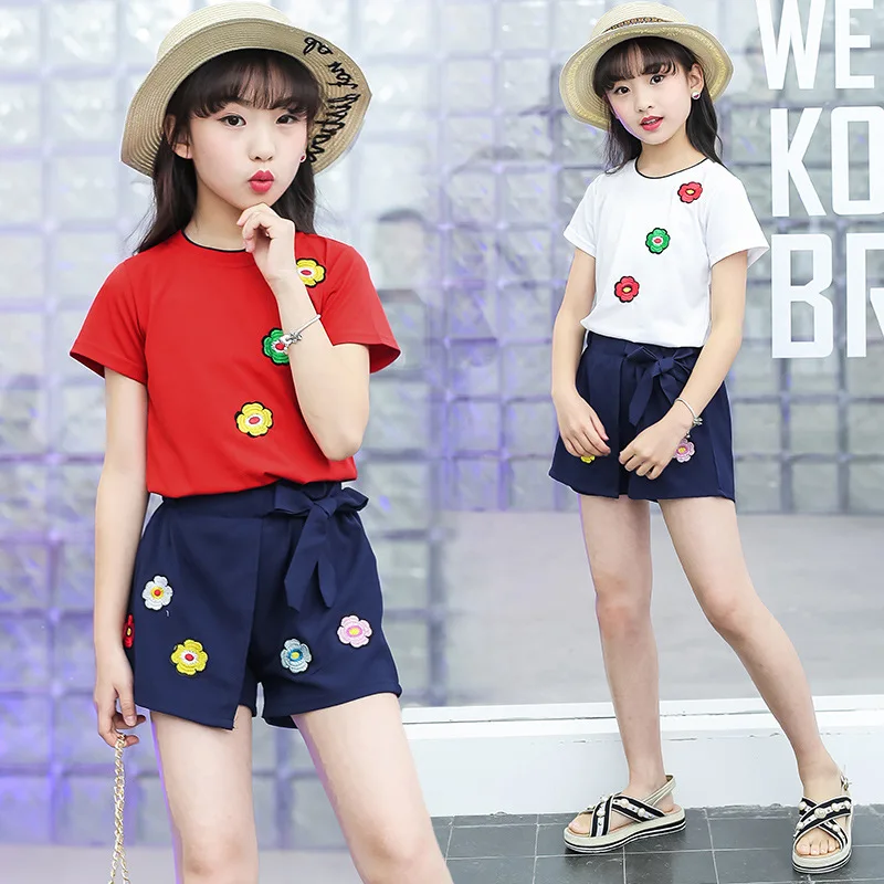 

Girls' Summer Suit 2019 New 4 Children 5 Children's Wear 6 Girls 7 Summer 8 Korean Edition 9 Tide Clothes 10 Year Old 12 Year