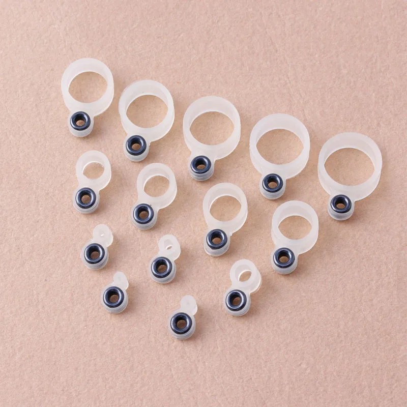 14Pcs Fishing Rod Wire Ring Silicone Fishing Line Guide Ring Different Size 1-14 fishing Tackle Accessories Fishing Rod Pesca