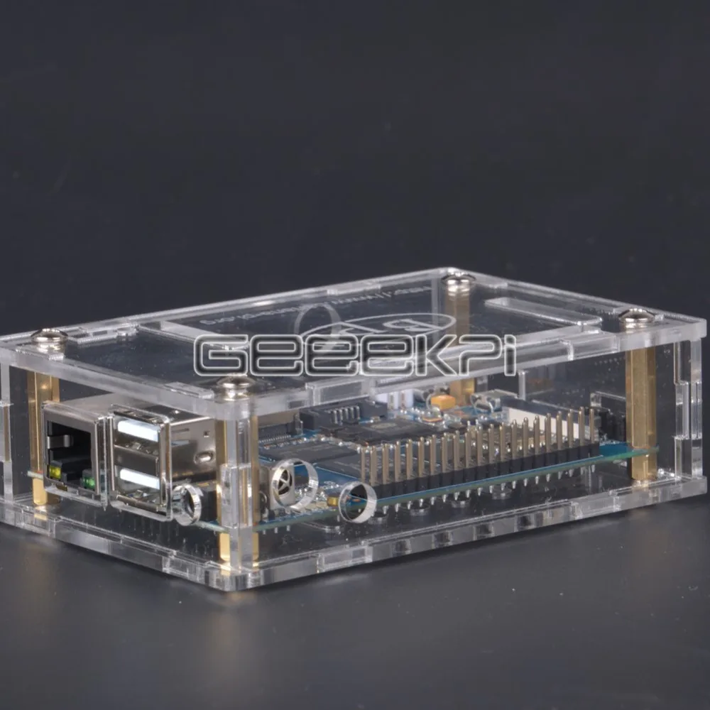 Прозрачный акриловый чехол GeeekPi защитный корпус для бананов Pi M3 BPI M3|box for|box boxbox