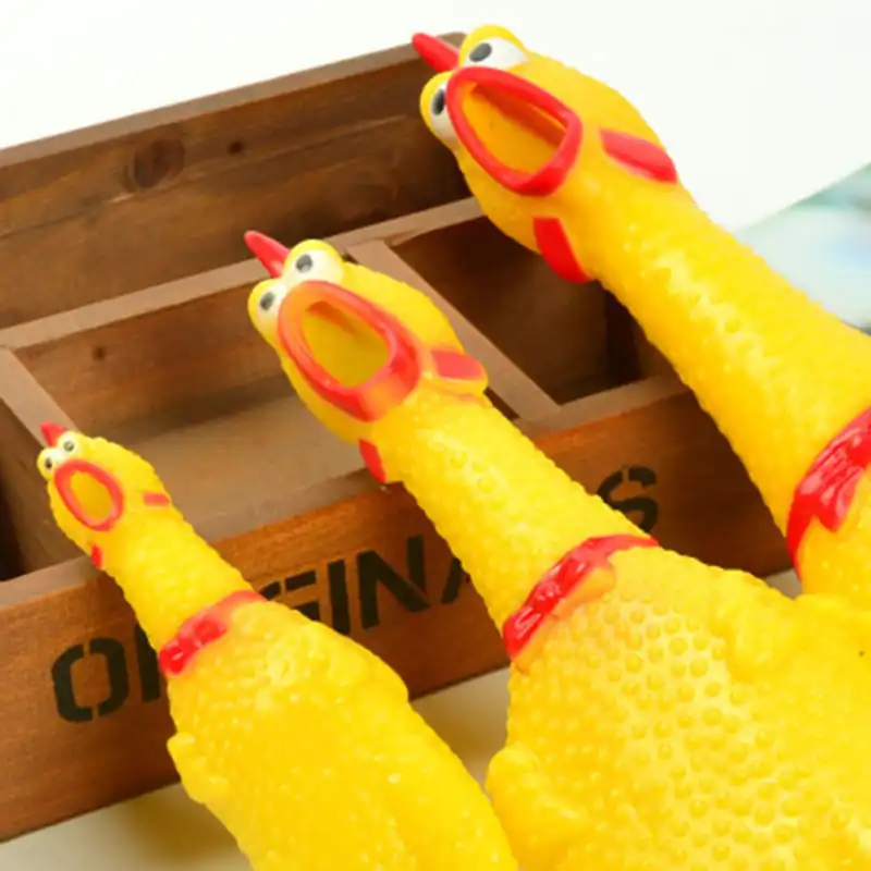 Zocdou noise makers pequeno 17cm grito frango chook galinha galo ruído som chamada galo corvo alarme festa de aniversário presente