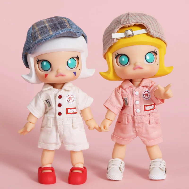 Новая крутая Одежда для куклы модные рабочие штаны/шапка ob11 obitsu11 holala 1/12BJD Кукла