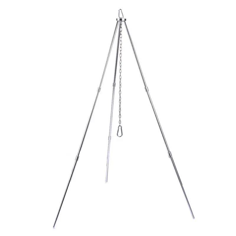 Outdoor-Camping-Picnic-Cooking-Tripod-Hanging-Pot-Durable-Portable-Campfire-Picnic-Pot-Cast-Iron-Fire