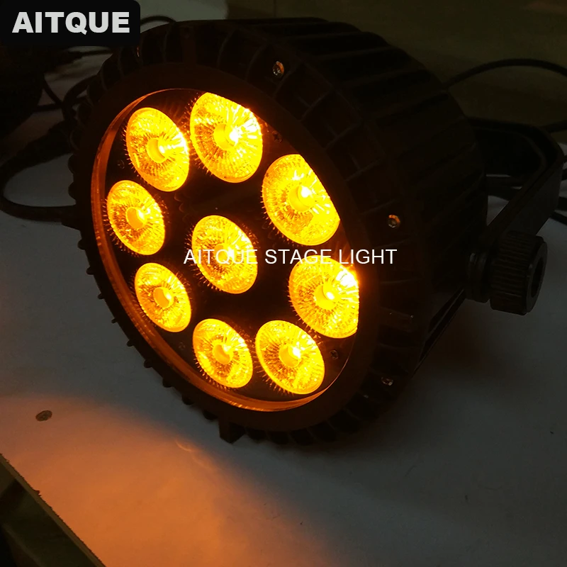 Conduziu a Luz do Par 12 Lote Boate Levou Holofotes Par 9x15 w Rgbwa Par Levou Plana 15 w Latas Par Led Plana Ip65 9 w rgbwa par levou plana 15 w