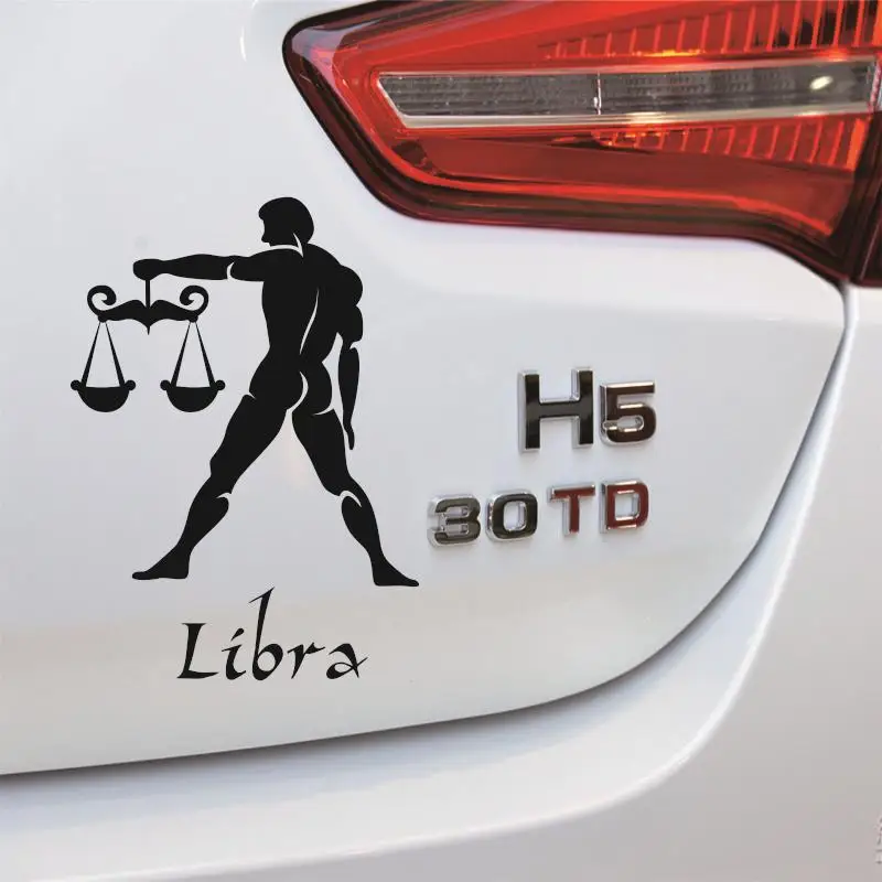 Dctal Twelve Constellation Sticker Logo Decal  Vinyl Wall Decals Pegatina Quadro Parede Decor Mural  Sticker Libra decal