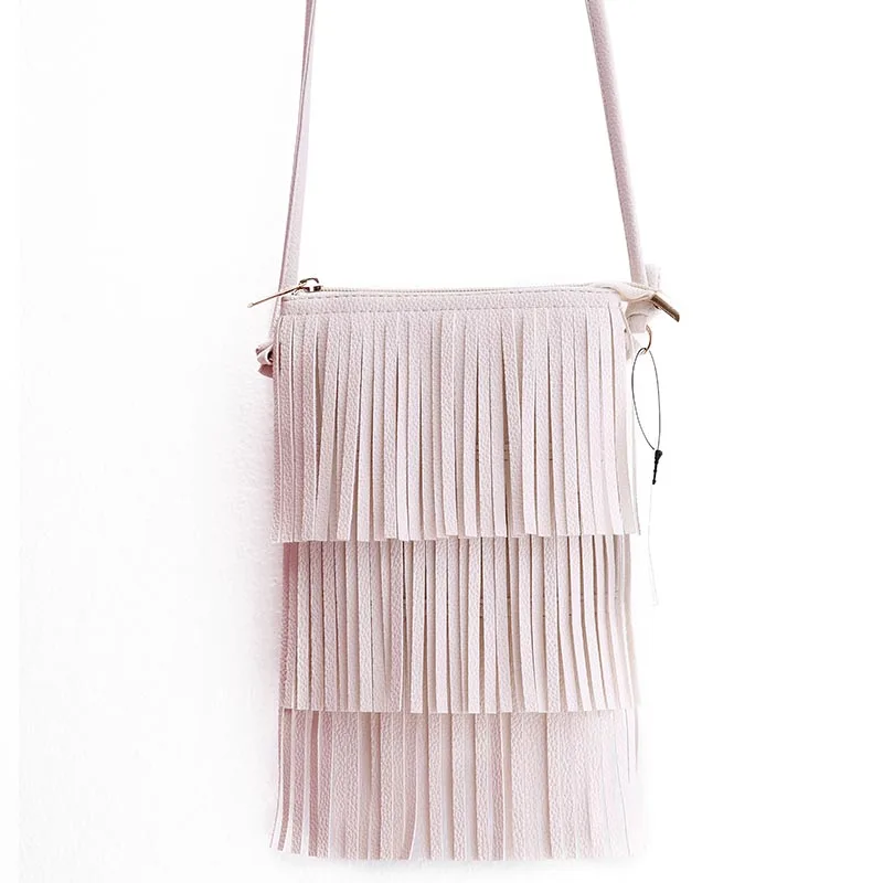 Hot Sale Mini Tassel Women Handbags Messenger Bag Ladies Crossbody Bag Vintage Small Phone Bag Bolsa Feminina