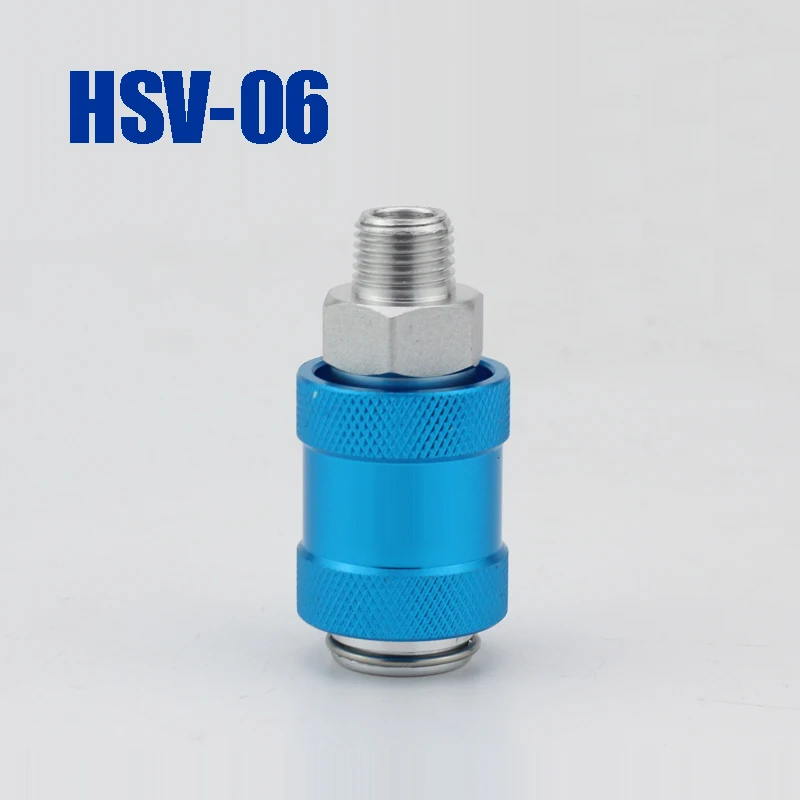 

5pcs/lot pneumatic components HSV-06 Slide switch G1/8" push hand valve aluminum alloy Hand slide valve