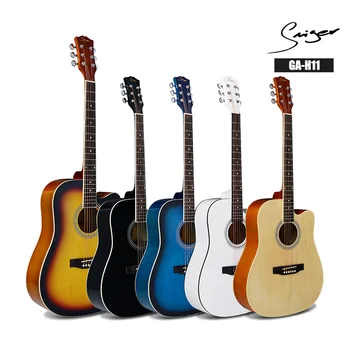 

Guitar Acoustic Electric Steel-String Flattop 41 Inches D-Body Guitarra 6 Strings Folk Pop Cutaway Electro All Basswood Pickup