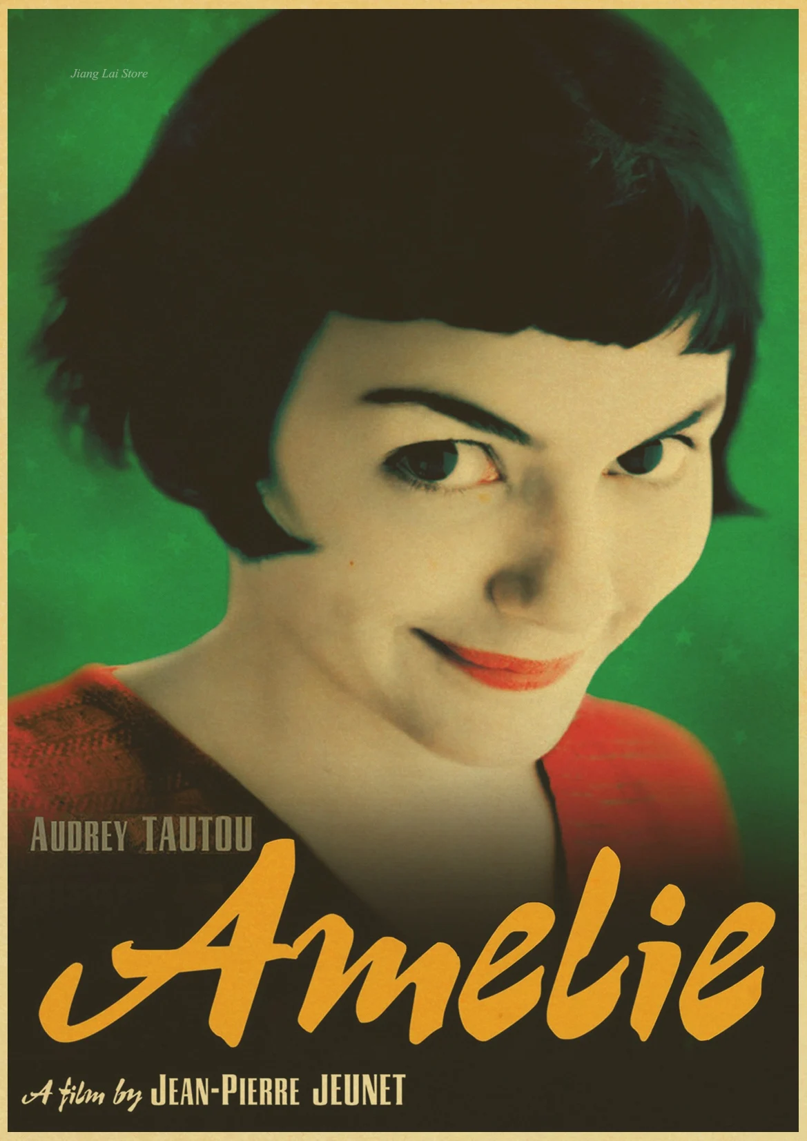 Audrey Tautou знаменитая работа Amelie винтажный бумажный плакат настенная живопись украшение дома 42X30 см 30X21 см - Цвет: H269