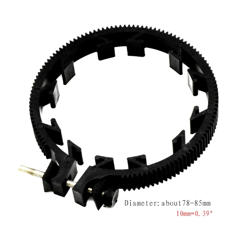 Регулируемое зубчатое кольцо для непрерывного изменения фокусировки ремня 75~ 85 мм для объектива DSLR Mod 0,8