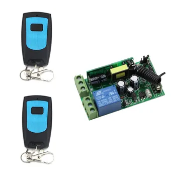 

433mhz 315mhz AC 85V~250V 85V 110V 220V 250V RF 1 CH Wide Voltage Wireless Remote Control Switch System Receiver & 2 Transmitter